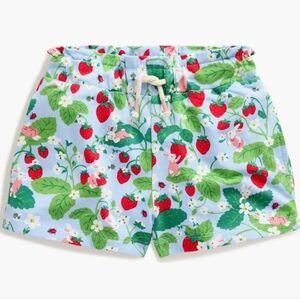 Boden Ruffle Shorts Girls Srrawberry Field Size 11